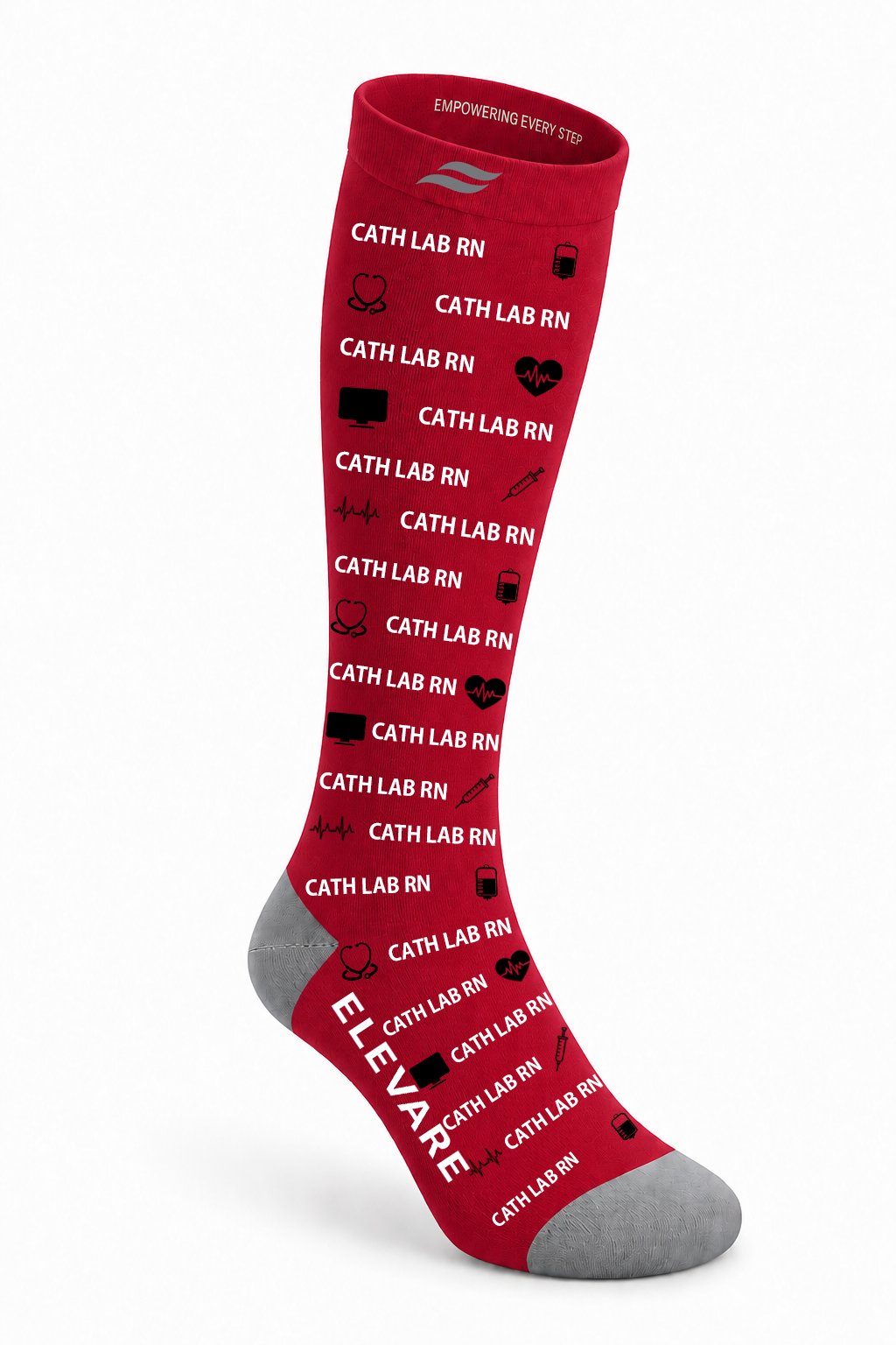 ELEVARE Rep Your Set Cath Lab RN compression sock