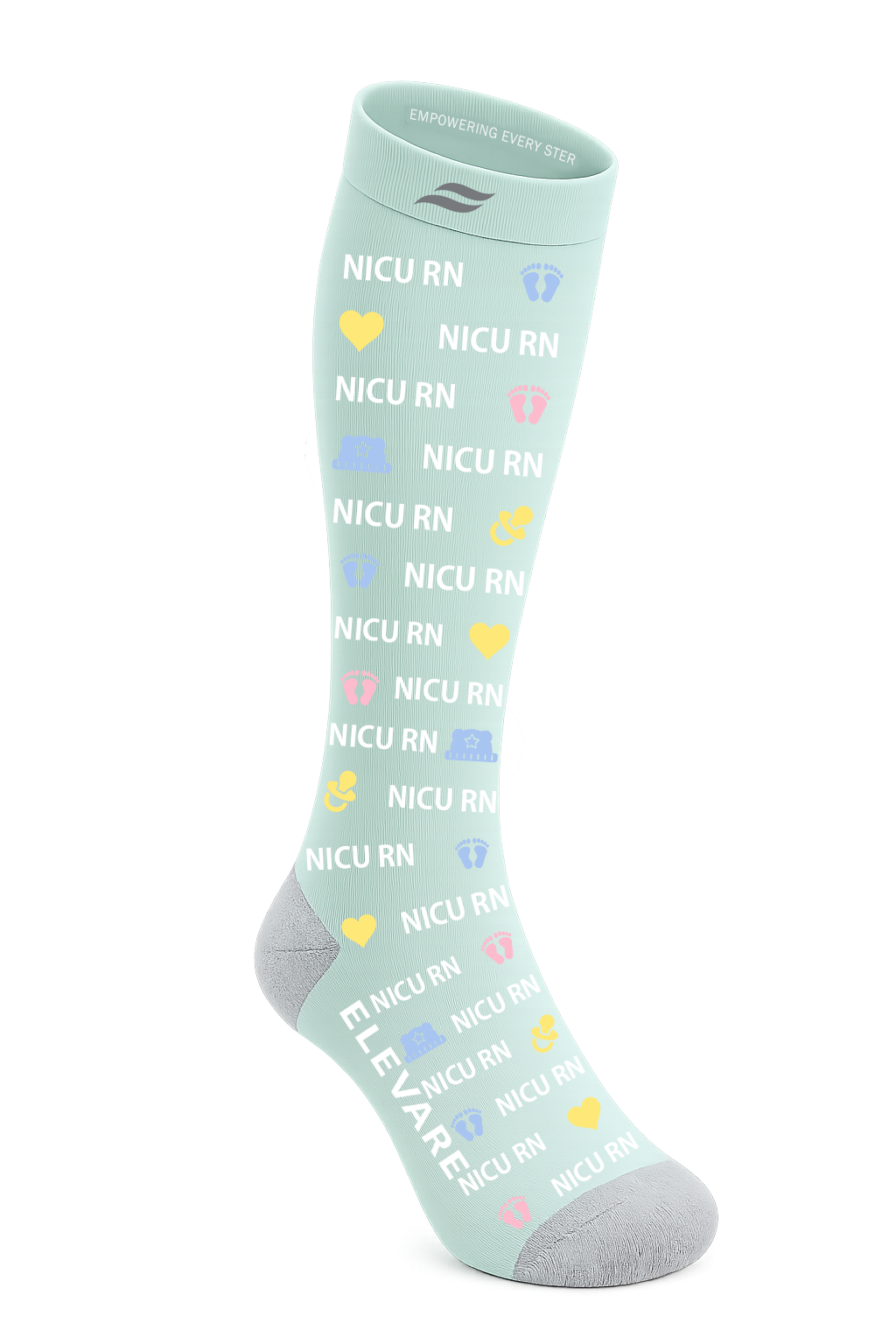 ELEVARE Rep Your Set NICU RN compression sock