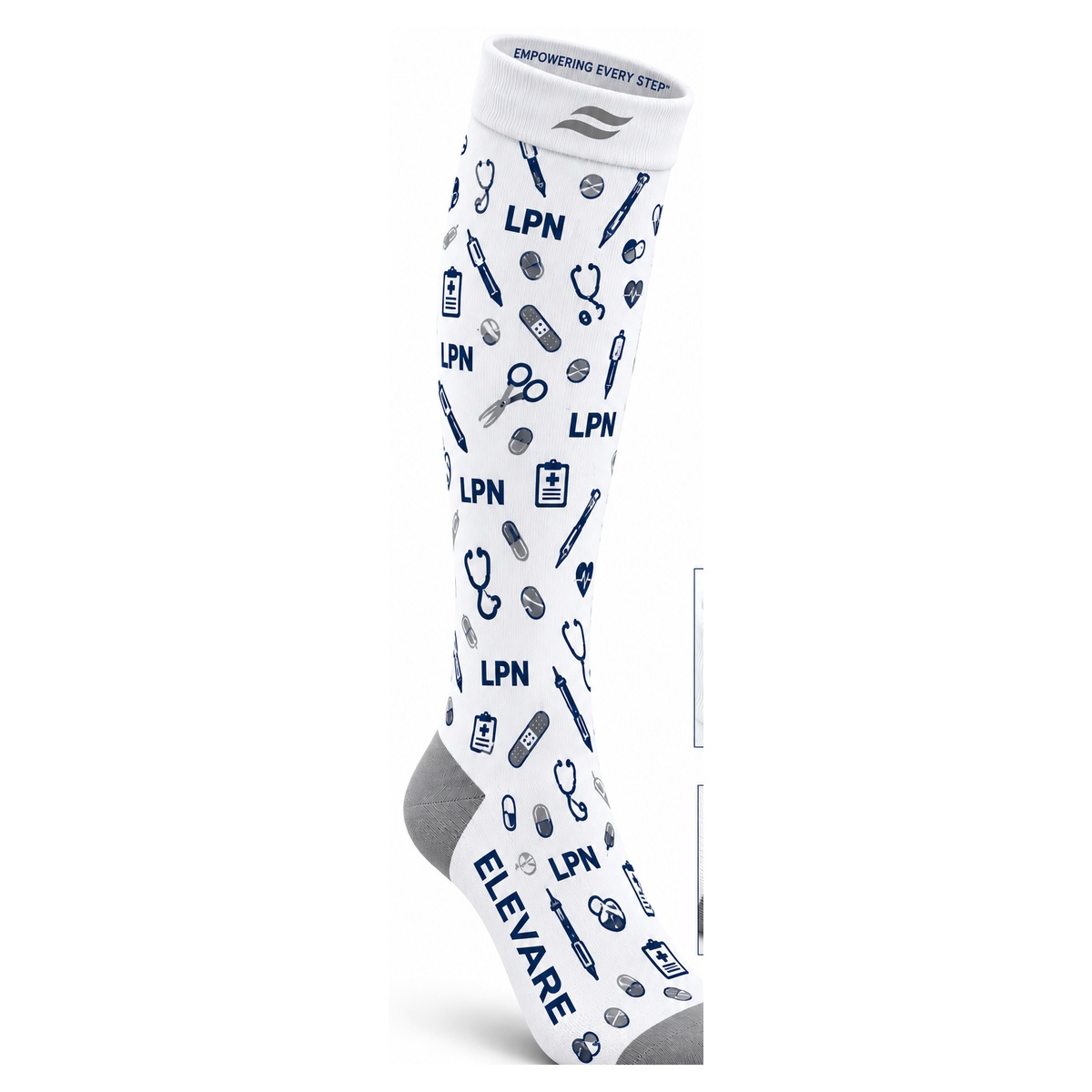 ELEVARE Rep Your Set LPN compression sock