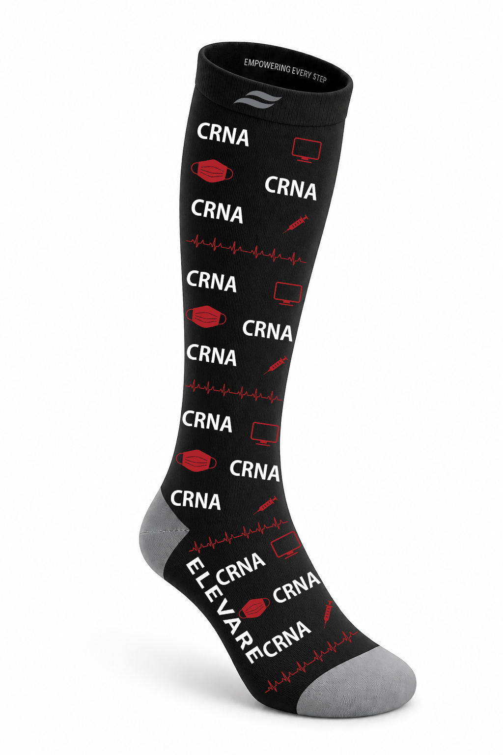 ELEVARE Rep Your Set CRNA compression sock