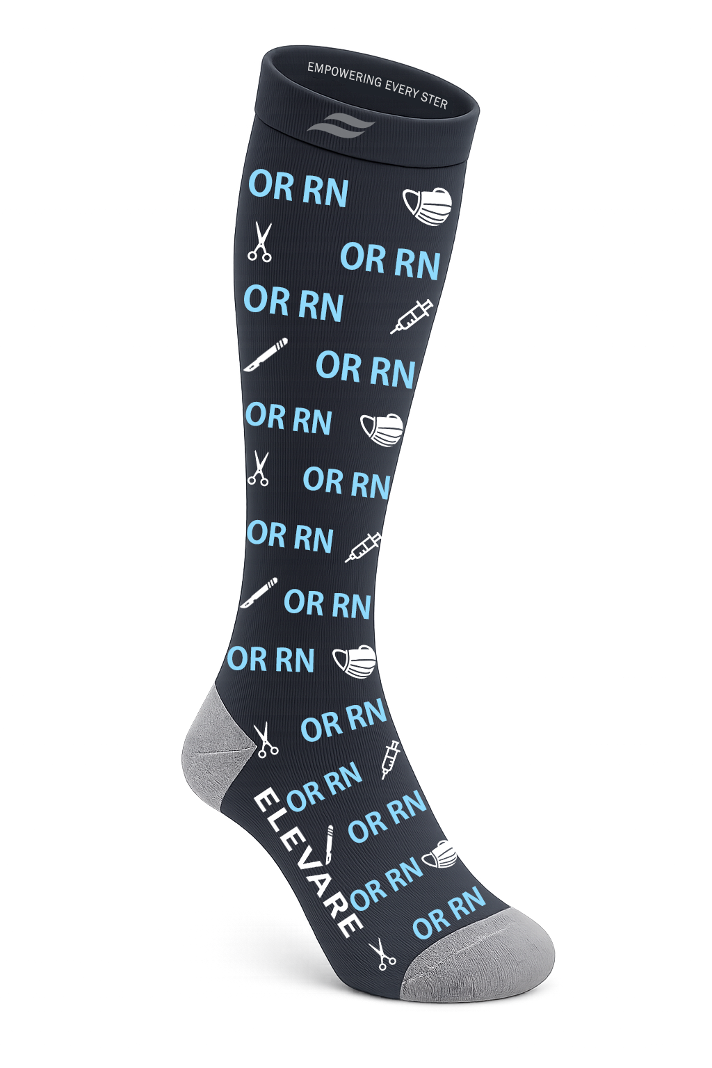 ELEVARE Rep Your Set OR RN compression sock